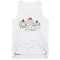 Fleece Navidad Christmas Lights Sheeps Tank Top