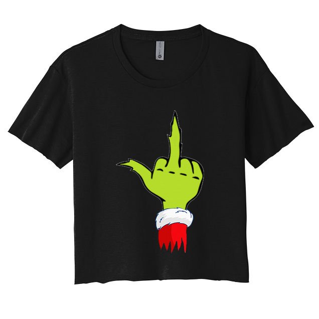 Funny & Naughty Christmas Top Adult Humor Anti Christmas Crop Top