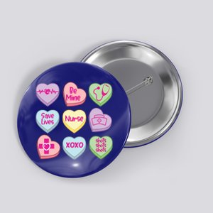 Funny Nurse Conversation Hearts Valentines Day Meaningful Gift Button