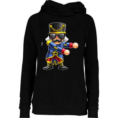 Flossing Nutcracker Christmas Floss Dance Nutcracker Gift Womens Funnel Neck Pullover Hood