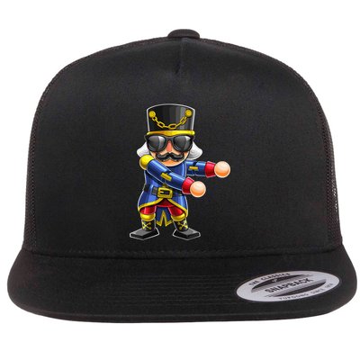 Flossing Nutcracker Christmas Floss Dance Nutcracker Gift Flat Bill Trucker Hat