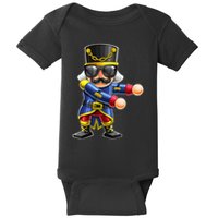 Flossing Nutcracker Christmas Floss Dance Nutcracker Gift Baby Bodysuit