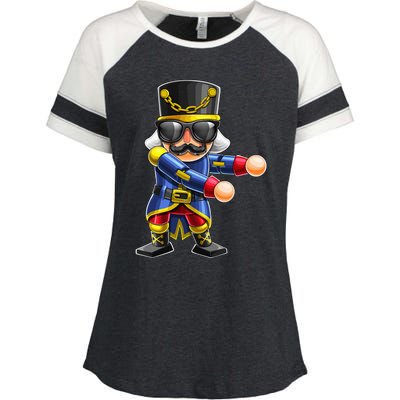 Flossing Nutcracker Christmas Floss Dance Nutcracker Gift Enza Ladies Jersey Colorblock Tee