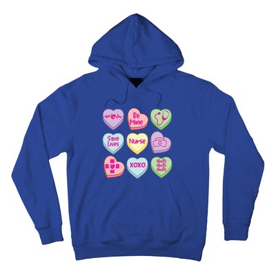 Funny Nurse Conversation Hearts Valentines Day Gift Hoodie