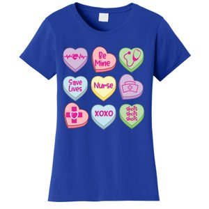 Funny Nurse Conversation Hearts Valentines Day Gift Women's T-Shirt