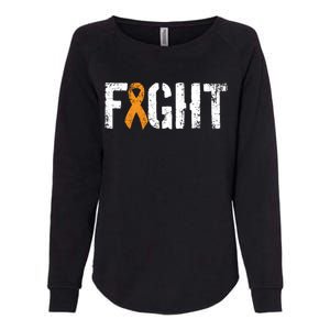 Fight Ney Cancer Funny Gift Military Orange Awareness Ribbon Gift Womens California Wash Sweatshirt