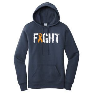 Fight Ney Cancer Funny Gift Military Orange Awareness Ribbon Gift Women's Pullover Hoodie