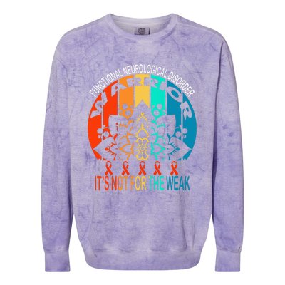 Functional Neurological Disorder Warrior Fnd Awareness Colorblast Crewneck Sweatshirt