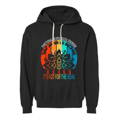 Functional Neurological Disorder Warrior Fnd Awareness Garment-Dyed Fleece Hoodie