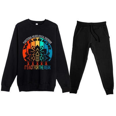 Functional Neurological Disorder Warrior Fnd Awareness Premium Crewneck Sweatsuit Set