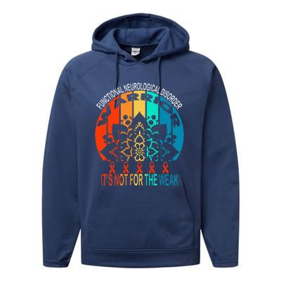 Functional Neurological Disorder Warrior Fnd Awareness Performance Fleece Hoodie