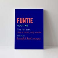 Funtie Noun Definition Nutrition For Aunt Mom Mothers Day Cute Gift Canvas