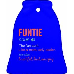 Funtie Noun Definition Nutrition For Aunt Mom Mothers Day Cute Gift Ceramic Bell Ornament