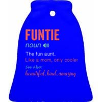 Funtie Noun Definition Nutrition For Aunt Mom Mothers Day Cute Gift Ceramic Bell Ornament