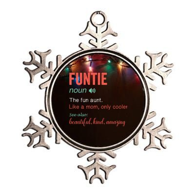 Funtie Noun Definition Nutrition For Aunt Mom Mothers Day Cute Gift Metallic Star Ornament