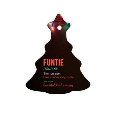 Funtie Noun Definition Nutrition For Aunt Mom Mothers Day Cute Gift Ceramic Tree Ornament