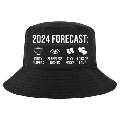 Funny New Dad Mom 2024 Cool Comfort Performance Bucket Hat