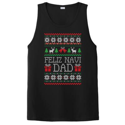 Feliz Navi Dad Funny Christmas Ugly Sweater Classic PosiCharge Competitor Tank