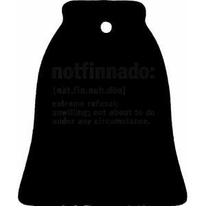 Funny Notfinnado Definition Ceramic Bell Ornament