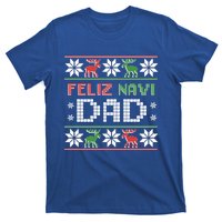 Feliz Navi Dad Navidad Funny Christmas Ugly Father Great Gift T-Shirt