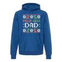 Feliz Navi Dad Navidad Funny Christmas Ugly Father Great Gift Premium Hoodie