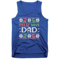 Feliz Navi Dad Navidad Funny Christmas Ugly Father Great Gift Tank Top