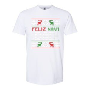 Feliz Navi Dad Navidad Funny Christmas Ugly Father Great Gift Softstyle CVC T-Shirt