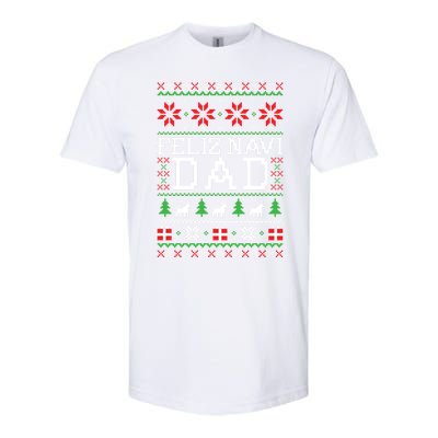 Feliz Navi Dad Ugly Christmas Gift Softstyle CVC T-Shirt