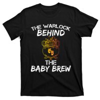 Funny New Dad Halloween The Warlock Behind The Baby Brew T-Shirt