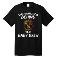 Funny New Dad Halloween The Warlock Behind The Baby Brew Tall T-Shirt