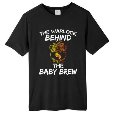 Funny New Dad Halloween The Warlock Behind The Baby Brew Tall Fusion ChromaSoft Performance T-Shirt