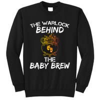 Funny New Dad Halloween The Warlock Behind The Baby Brew Tall Sweatshirt