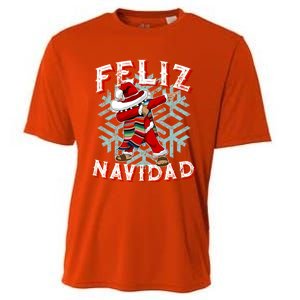 Feliz Navidad Dabbing Christmas Sombrero Great Gift Cooling Performance Crew T-Shirt