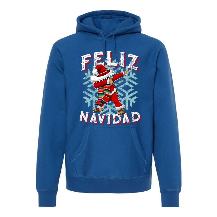 Feliz Navidad Dabbing Christmas Sombrero Great Gift Premium Hoodie