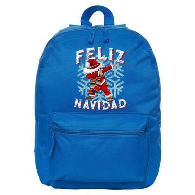 Feliz Navidad Dabbing Christmas Sombrero Great Gift 16 in Basic Backpack