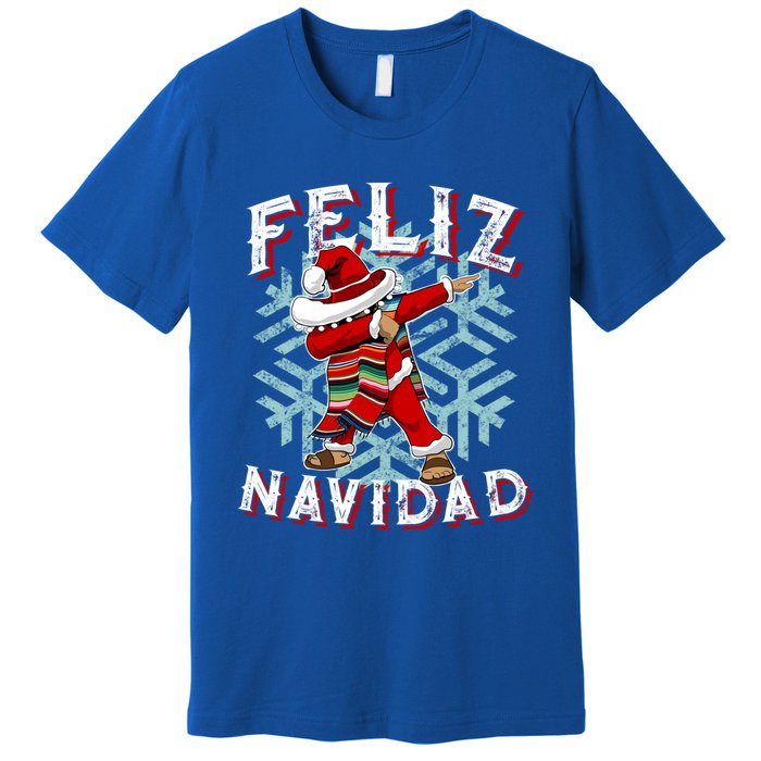 Feliz Navidad Dabbing Christmas Sombrero Great Gift Premium T-Shirt