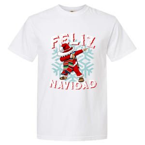 Feliz Navidad Dabbing Christmas Sombrero Great Gift Garment-Dyed Heavyweight T-Shirt