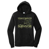 Funny Nage Daughter Survivor Usa Flag Military Women's Pullover Hoodie