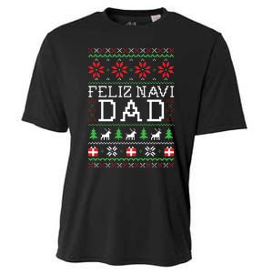 Feliz Navi Dad Ugly Christmas Cooling Performance Crew T-Shirt