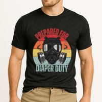 Funny New Dad Prepared For Diaper Duty Daddy Diaper Duty Cooling Performance Crew T-Shirt