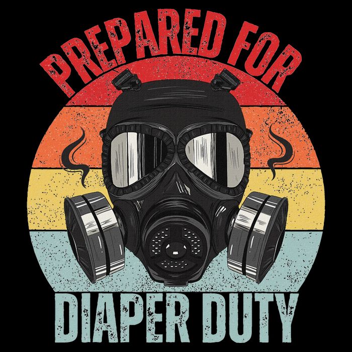 Funny New Dad Prepared For Diaper Duty Daddy Diaper Duty Cooling Performance Crew T-Shirt