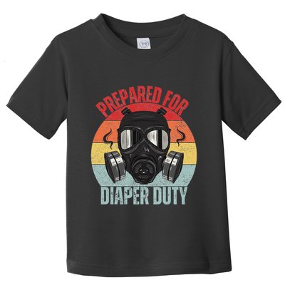 Funny New Dad Prepared For Diaper Duty Daddy Diaper Duty Toddler T-Shirt