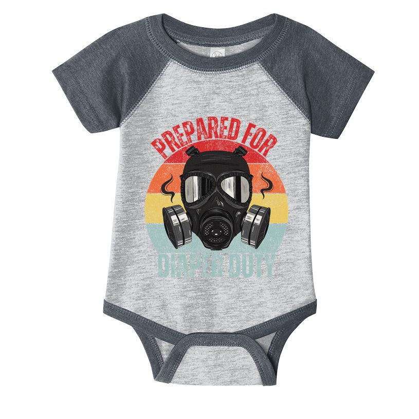 Funny New Dad Prepared For Diaper Duty Daddy Diaper Duty Infant Baby Jersey Bodysuit