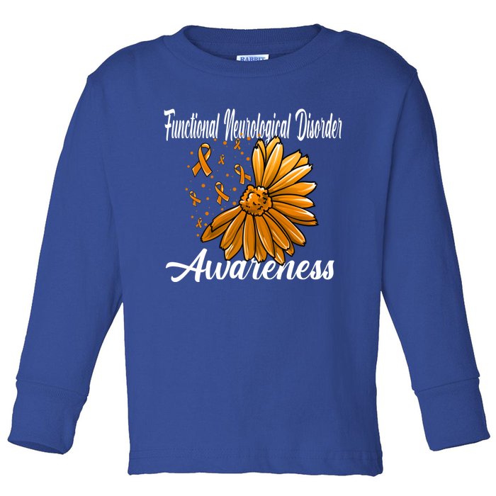 Functional Neurological Disorder Awareness Fnd Related Orang Gift Toddler Long Sleeve Shirt