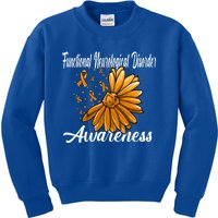 Functional Neurological Disorder Awareness Fnd Related Orang Gift Kids Sweatshirt