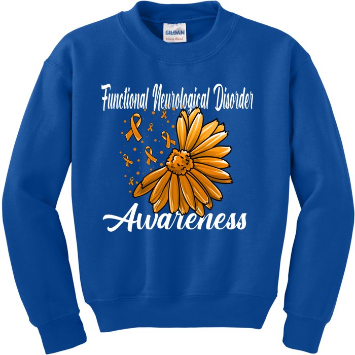 Functional Neurological Disorder Awareness Fnd Related Orang Gift Kids Sweatshirt