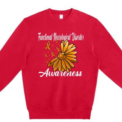 Functional Neurological Disorder Awareness Fnd Related Orang Gift Premium Crewneck Sweatshirt