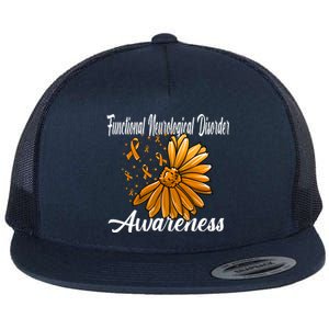 Functional Neurological Disorder Awareness Fnd Related Orang Gift Flat Bill Trucker Hat