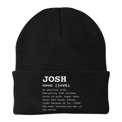 Funny Name Definition Josh For Joshua Knit Cap Winter Beanie