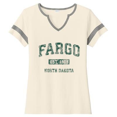 Fargo North Dakota Nd Ladies Halftime Notch Neck Tee